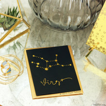 Ladda upp bild till gallerivisning, Kort med stjernetegn Jomfru og guld tattoo - The Tan Co
